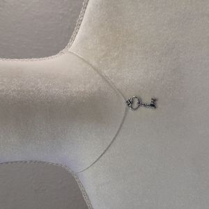 Silver Key Necklace 16 Inches